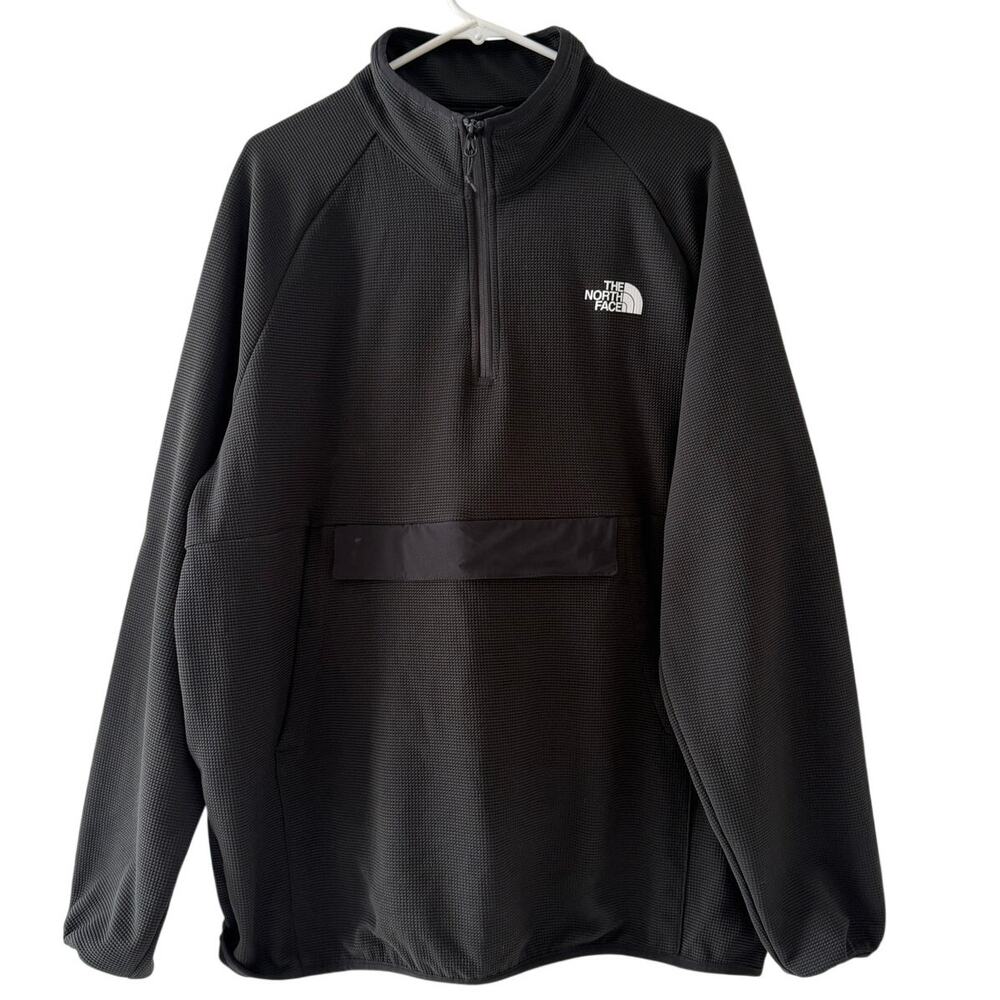 The North Face Packable Kecha Softshell Waffle Knit Anorak Quarter Zip Size XL